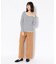 ウールチェック ワイドパンツ／WOOL CHECK WIDE PANT