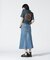 《直営店限定》 REMAKE STRETCH DENIM NAVY SKIRT／ リメイクストレッチデニムスカート