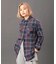 《REBUILD COLLECTION》INDIGO CHECK SHIRT／ インディゴチェックシャツ