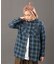 《REBUILD COLLECTION》INDIGO CHECK SHIRT／ インディゴチェックシャツ