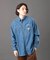 《REBUILD COLLECTION》バーシティー 長袖 デニムシャツ ／ L／S VARSITY DENIM SHIRT