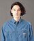 《REBUILD COLLECTION》バーシティー 長袖 デニムシャツ ／ L／S VARSITY DENIM SHIRT