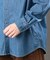 《REBUILD COLLECTION》バーシティー 長袖 デニムシャツ ／ L／S VARSITY DENIM SHIRT
