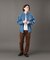《REBUILD COLLECTION》バーシティー 長袖 デニムシャツ ／ L／S VARSITY DENIM SHIRT