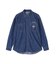 《REBUILD COLLECTION》バーシティー 長袖 デニムシャツ ／ L／S VARSITY DENIM SHIRT