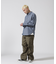 《DAILY／デイリー》BASIC CHAMBRAY LONG SLEEVE SHIRT ／ 長袖 ベーシック シャンブレー シャツ ／