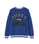 LETTERED CHENILLE PATCH CREW NECK SWEATER ／ レタード シェニール パッチ クルーネック セーター