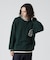 LETTERED CHENILLE PATCH CREW NECK SWEATER ／ レタード シェニール パッチ クルーネック セーター