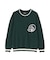 LETTERED CHENILLE PATCH CREW NECK SWEATER ／ レタード シェニール パッチ クルーネック セーター