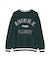 LETTERED CHENILLE PATCH CREW NECK SWEATER ／ レタード シェニール パッチ クルーネック セーター