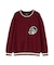 LETTERED CHENILLE PATCH CREW NECK SWEATER ／ レタード シェニール パッチ クルーネック セーター