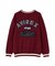 LETTERED CHENILLE PATCH CREW NECK SWEATER ／ レタード シェニール パッチ クルーネック セーター