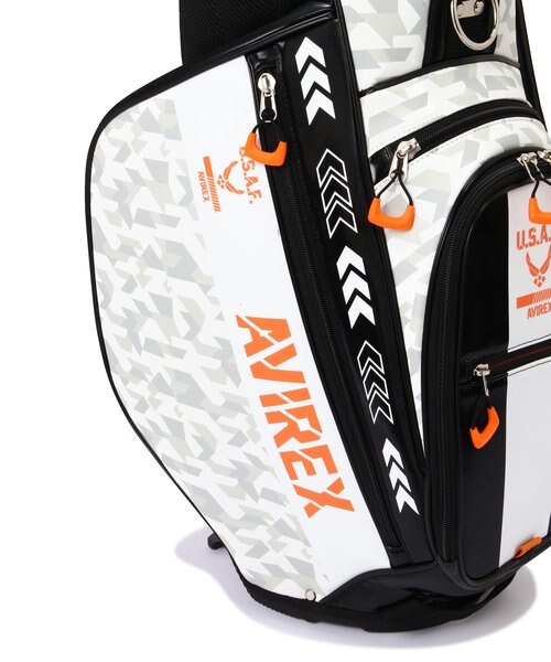 新品 AVIREX アヴィレックスゴルフ スタンド キャディバッグ ホワイト AVIREX GOLF アビレックス ゴルフ AVG3S-BA10 スタンド キャディ