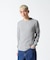 《DAILY／デイリー》THERMAL L／S CREW NECK T-SHIRT／サーマル 長袖 クルーネック Tシャツ