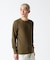 《DAILY／デイリー》THERMAL L／S CREW NECK T-SHIRT／サーマル 長袖 クルーネック Tシャツ
