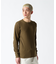 《DAILY／デイリー》THERMAL L／S CREW NECK T-SHIRT／サーマル 長袖 クルーネック Tシャツ