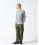 《DAILY／デイリー》THERMAL L／S HENLEY NECK T-SHIRT／サーマル 長袖 ヘンリーネック Tシャツ