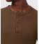 《DAILY／デイリー》THERMAL L／S HENLEY NECK T-SHIRT／サーマル 長袖 ヘンリーネック Tシャツ