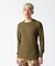《DAILY／デイリー》THERMAL L／S HENLEY NECK T-SHIRT／サーマル 長袖 ヘンリーネック Tシャツ