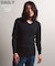 《DAILY／デイリー》THERMAL L／S V-NECK T-SHIRT／サーマル 長袖 ブイネック Tシャツ