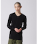 《DAILY／デイリー》THERMAL L／S V-NECK T-SHIRT／サーマル 長袖 ブイネック Tシャツ