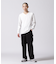《DAILY／デイリー》THERMAL L／S V-NECK T-SHIRT／サーマル 長袖 ブイネック Tシャツ