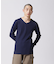 《DAILY／デイリー》THERMAL L／S V-NECK T-SHIRT／サーマル 長袖 ブイネック Tシャツ