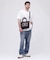 バーシティー レザー ミニ トートバッグ／VARSITY LEATHER MINI TOTE BAG／AVX5626