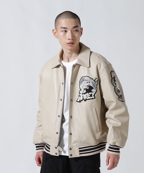 AVIREX タイガー バーシティジャケット オールレザー COLLECTION》VARSITY JACKET TIGER ／ バーシティジャケット タイガー