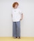 FADE WASH CUFFS OPEN EMBROIDERY T-SHIRT／フェイドウォッシュ カフスオープン刺繍Tシャツ