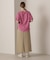 FADE WASH CUFFS OPEN EMBROIDERY T-SHIRT／フェイドウォッシュ カフスオープン刺繍Tシャツ