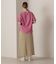 FADE WASH CUFFS OPEN EMBROIDERY T-SHIRT／フェイドウォッシュ カフスオープン刺繍Tシャツ