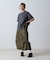 FADE WASH CUFFS OPEN EMBROIDERY T-SHIRT／フェイドウォッシュ カフスオープン刺繍Tシャツ