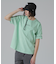 FADE WASH CUFFS OPEN EMBROIDERY T-SHIRT／フェイドウォッシュ カフスオープン刺繍Tシャツ