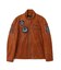 AGED LEATHER STAND ZIP RIDERS JACKET A.N.G.