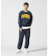 《DAILY／デイリー》CREW NECK L／S SWEAT LOGO ／ クルーネック ロングスリーブ スウェット ／ AVIREX ／