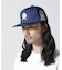 《AVIREX × EXPANSION》 FLAT VISOR CAP BLUE ／ フラット バイザー キャップ ブルー