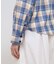 L-L／S INDIGO CHECK SHIRT／インディゴ チェック シャツ