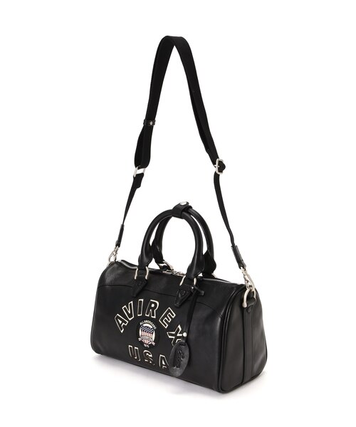 直営店別注》VARSITY LEATHER MINI DUFFLE BAG ／ バーシティレザー