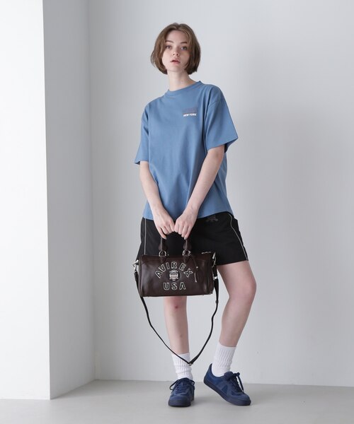 直営店別注》VARSITY LEATHER MINI DUFFLE BAG ／ バーシティレザー