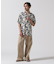 SLEEVESHIRT ALOHA SHIRT ORANGE＆GIRL ／ 半袖アロハシャツ