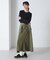MILITARY LAYERED LIKE SKIRT／ミリタリー レイヤード スカート