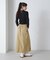 WAPPEN PRINT LONG SKIRT／ワッペンプリント ロングスカート
