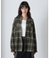 《直営店限定》COTTON WIDE CHECK EMB SHIRTS USAF／コットンワイドチェ