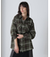 《直営店限定》COTTON WIDE CHECK EMB SHIRTS USAF／コットンワイドチェ