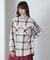 《直営店限定》COTTON WIDE CHECK EMB SHIRTS USAF／コットンワイドチェ