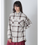 《直営店限定》COTTON WIDE CHECK EMB SHIRTS USAF／コットンワイドチェ