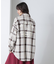 《直営店限定》COTTON WIDE CHECK EMB SHIRTS USAF／コットンワイドチェ