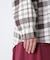 《直営店限定》COTTON WIDE CHECK EMB SHIRTS USAF／コットンワイドチェ