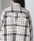 《直営店限定》COTTON WIDE CHECK EMB SHIRTS USAF／コットンワイドチェ